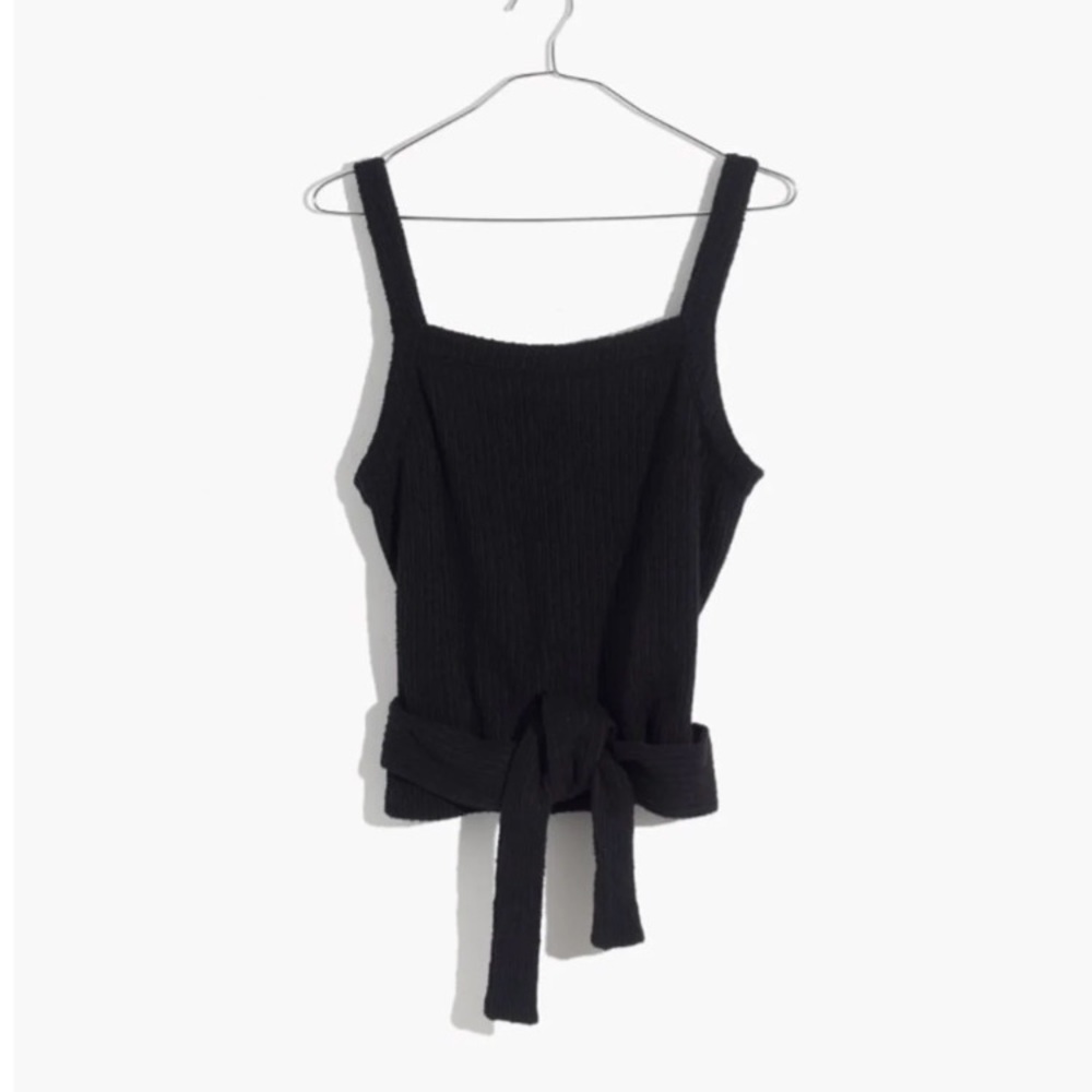 Madewell Texture&Thread Tie Wrap Tank